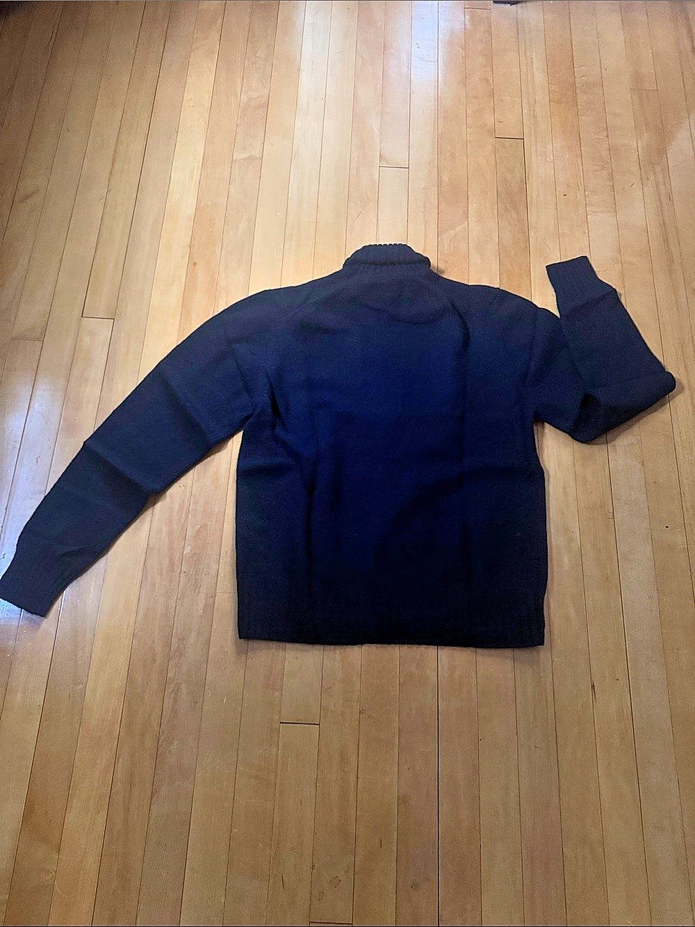 Abercrombie & Fitch vintage navy lambswool Turtleneck sweater men’s XL